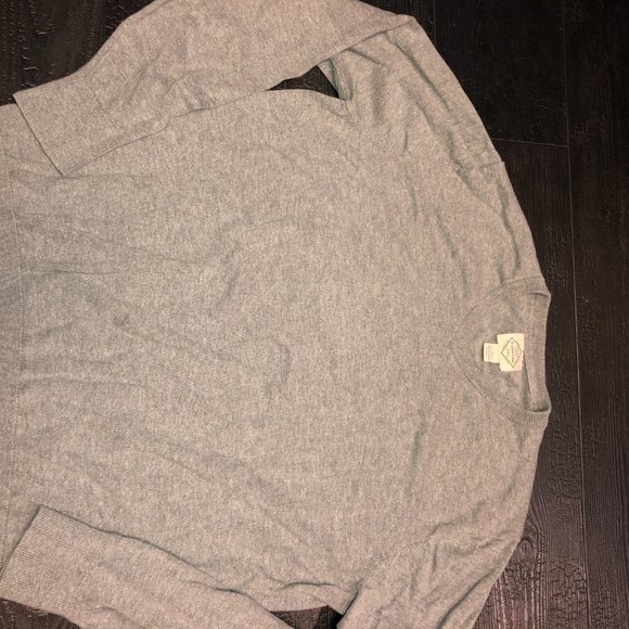 St. John's Bay Men's Large Sweater Gray‎ V-Neck - Picture 8 of 15